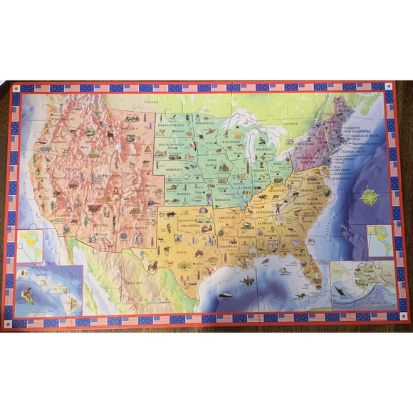 Five Mile Press USA Floor Puzzle United States of America Educational Geography - Picture 2 of 8